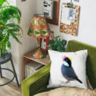 harupink🌸ペット似顔絵illustの文鳥の王様 Cushion