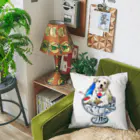 犬グッズの店しえるぶるーのかき氷犬　ブルーハワイ　ラブラドールレトリバー Cushion