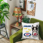 キッズモード某のカーリングとボストンテリア Cushion