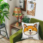 MrKShirtsのInu (犬) 色デザイン Cushion