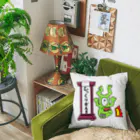 生物＝ケモノのヲ店のひっくりかえる Cushion