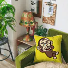 セイコウ スタンプのイラッとお猿さん　ホジホジ Cushion