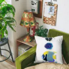 栗坊屋のタテジマキンチャクダイ親子 Cushion