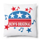 バンズオリジナルの<BUN'S ORIGINAL> バンズバーガーロゴ Cushion