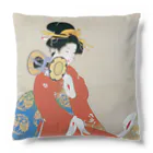 寿めでたや(ukiyoe)のUkiyoe  浮世絵　上村松園・鼓の音 Cushion