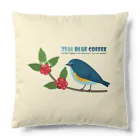 Teal Blue CoffeeのTeal Blue Bird Cushion