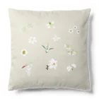 しまのなかまfromIRIOMOTEの西表島の白い花（11種） Cushion