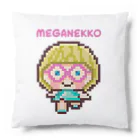 TICTOCのどうぶつショップのめがねっ子（ロゴあり） Cushion