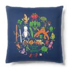 将人は猫が好きのお野菜くんまるversion Cushion