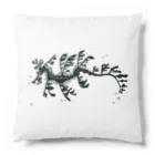 栗坊屋のリーフィーシードラゴン　白黒 Cushion