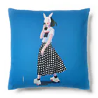 有村佳奈のART FASHION SHOPのblueコーヒー Cushion