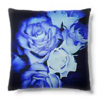 Anna’s galleryのBLUE Rose Cushion