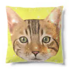 utouch_のねこ【顔】 Cushion