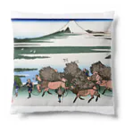 寿めでたや(ukiyoe)の葛飾北斎_冨嶽三十六景　駿州大野新田 Cushion