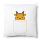 ゆるも鹿々堂のポケットインまめしか Cushion