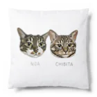 みきぞーん｜保護猫 ミッキー画伯と肉球とおともだちのnoa & chibita Cushion