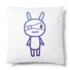 のほほん屋の眼帯うさちゃん(ブルー) Cushion