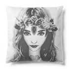 💖宇宙整体♪🌈♪こころからだチャンネル♪💖のuniversal princess EMIRIA elegant （monochrome） Cushion