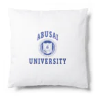 危ないグッズのABUSAI UNIV. 青字 Cushion