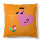 Divina AmoR-ART-のSinging love DIVA-Keep smiling- オレンジ Cushion