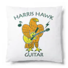 map5（マップファイブ）デザイン・ライセンス・ストック　のハリスホーク・ギター・鷲・鷹・オレンジ・音楽・モモアカノスリ・なつく・ペット・狩り・Harris Hawk・イラスト・Guitar・絵・鳩よけ・鳥・猛禽・タカ目タカ科・オリジナル作品(C) Cushion