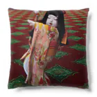 市松寿ゞ謡の踊る市松人形 Cushion