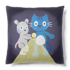 ネズミとネコとたまにウサギのグッズのネズミとネコとたまにウサギ(肝試し) Cushion