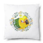 mariechan_koboの030 ナナイロメキシコインコ オレンジ小花のリース Cushion