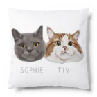 みきぞーん｜保護猫 ミッキー画伯と肉球とおともだちのsophie tiv クッション