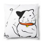 ミニマムアニマルアートの冬季ジャパン猫さん Cushion