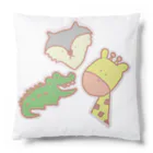 chikoショップのわに おおかみ きりん Cushion