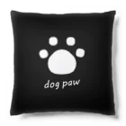 mamapockのdog paw　クッション（黒） Cushion