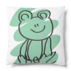 がはくのアトリエのぴょこぴょこかえる Cushion