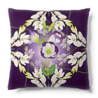 idumi-artの花曼荼羅💜クラウンチャクラ Cushion