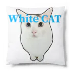 保護猫しーちゃん（White cat）のしーちゃんWhiteCATちゃん Cushion