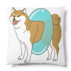 takaseのSHOPのプールに行く気の柴犬 Cushion