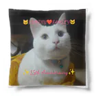 くんつファミリー  ネットグッズショップのくんつファミリー15周年記念Tシャツ Cushion