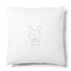 うさこの雪うさぎをもつうさぎ Cushion