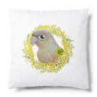 mariechan_koboの039 ウロコインコパイナップル ミモザのリース Cushion