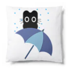 Suzutakaのくろねこクロル（雨に濡れても） クッション