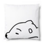 ラクガキ絵のだれてる白い生き物 Cushion