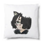 みつまめこshopの猫耳少女 Cushion