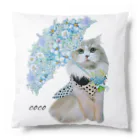 ゆきリンアート【保護猫活動 支援】の花傘ーcocoちゃん Cushion