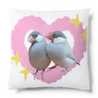 oikenokaeru3のラブラブンチョウ Cushion