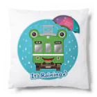 Train Kids! SOUVENIR SHOPのカエル電車「 雨♪」 クッション