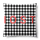 IOST_Supporter_CharityのIOSTバーサスデザイン③(菱形黒) Cushion