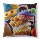 🍩tarojiro(たろじろ) shop🍩のCOLORFUL POPCORN MONSTERS by AI Cushion