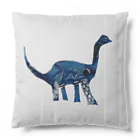 DiNOSAUR MARKeT/恐竜のインディゴブルーのブラキオサウルス Cushion