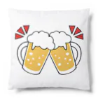 ゆちのへやのビールジョッキで乾杯！イラスト Cushion