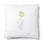 rilybiiのline drawing , yellow orange , tulip . Cushion